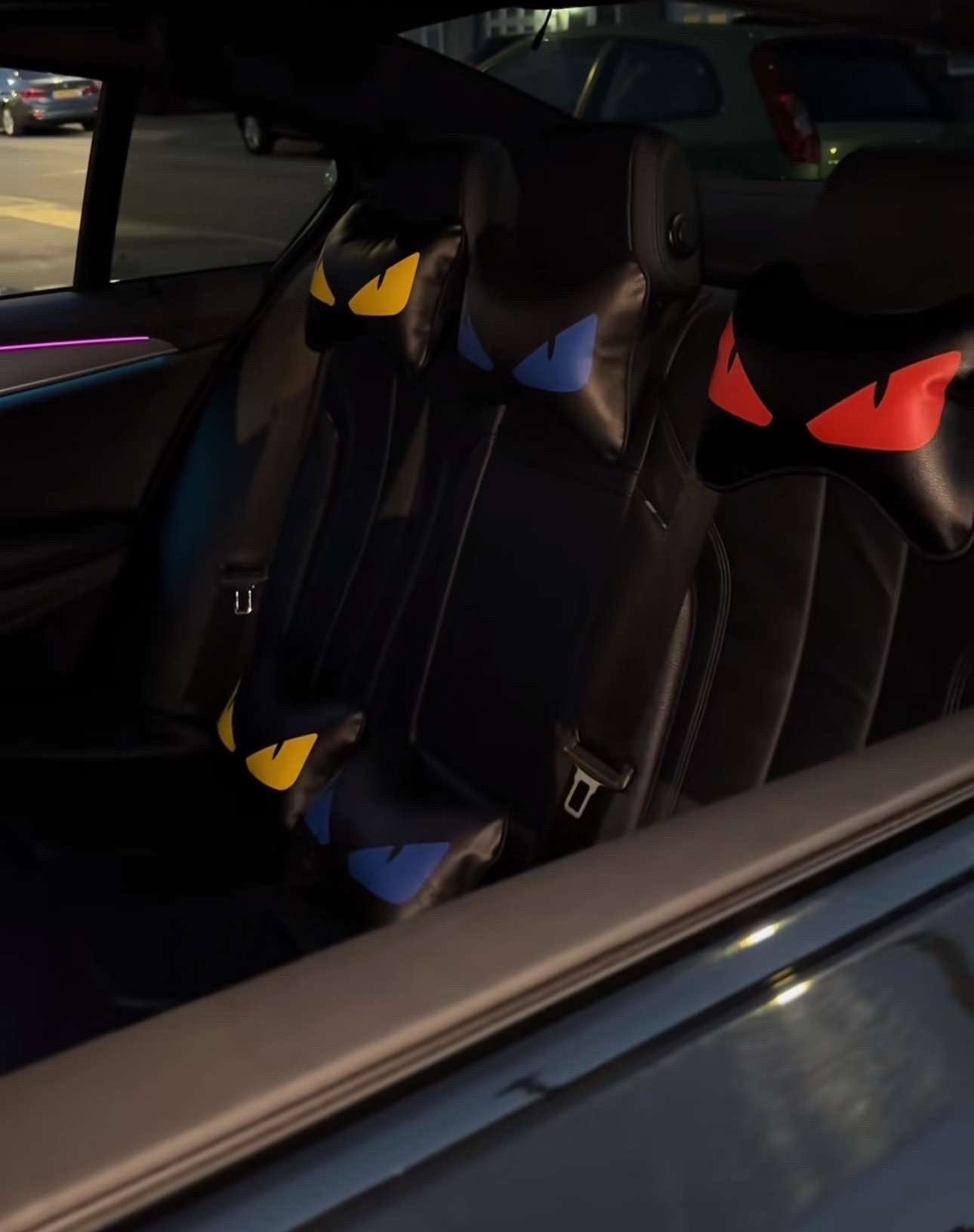 Designer Car Eye Devil Style Neck Pillow